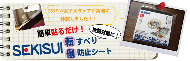 �ȒP�\�邾���I�@�n�k�΍�ɁI�@�@�@SEKISUI�]�|���ׂ�h�~�V�[�g